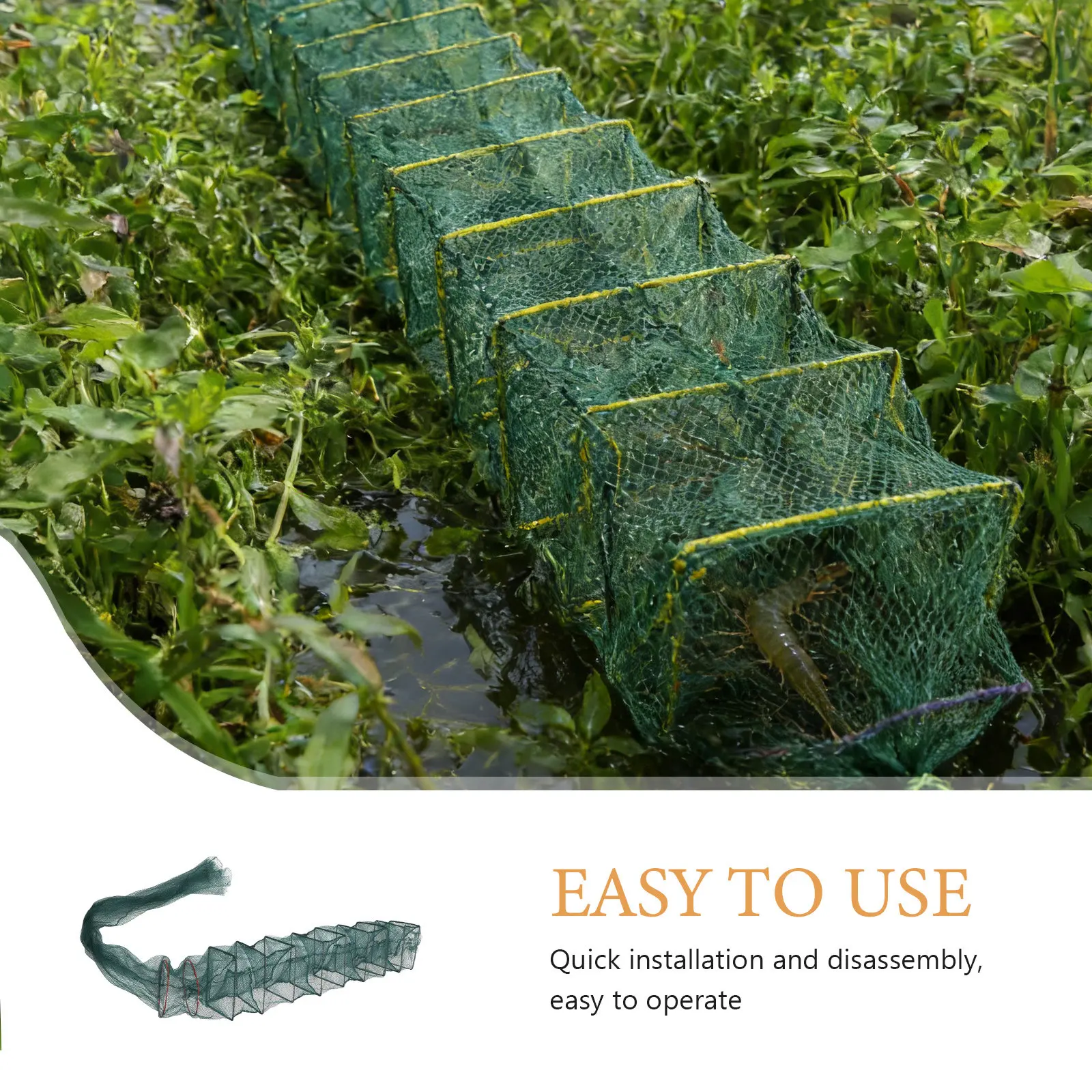 Nylon Foldable Crawfish Cage Fishing Cage Basket Collapsible Fishing Bait Mesh 2.6m 13 Sections 8 Holes Portable Fish Keeping
Nylon Foldable Crawfish Cage Fishing Cage Basket Collapsible Fishing Bait Mesh 2.6m 13 Sections 8 Holes Portable Fish Keeping