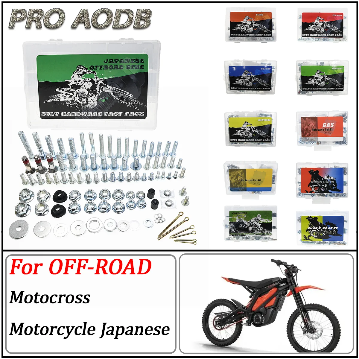 Motorcycle Hardware Plastics screw bolt repair rescue mending Full tool kit Fastener For OFF-ROAD Motocross Motorcycle Japanese
Motorcycle Hardware Plastics screw bolt repair rescue mending Full tool kit Fastener For OFF-ROAD Motocross Motorcycle Japanese