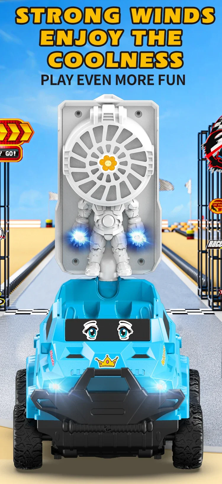 2.4G RC Fan Car DIY Sticker Remote Control Truck Off-Road Racing Vehicle with Light Boy Competition Car Kid Toy Birthday Gift
2.4G RC Fan Car DIY Sticker Remote Control Truck Off-Road Racing Vehicle with Light Boy Competition Car Kid Toy Birthday Gift