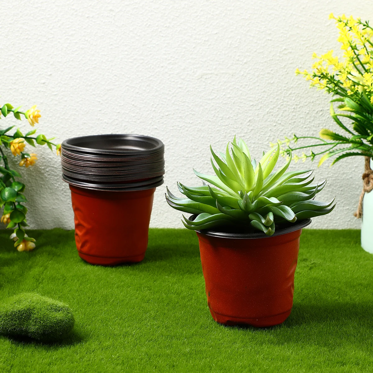 20pcs Two-Color Seedling Pot Lightweight Plastic Nursery Pots with Drainage Ventilation for Herbs Gardening
20pcs Two-Color Seedling Pot Lightweight Plastic Nursery Pots with Drainage Ventilation for Herbs Gardening