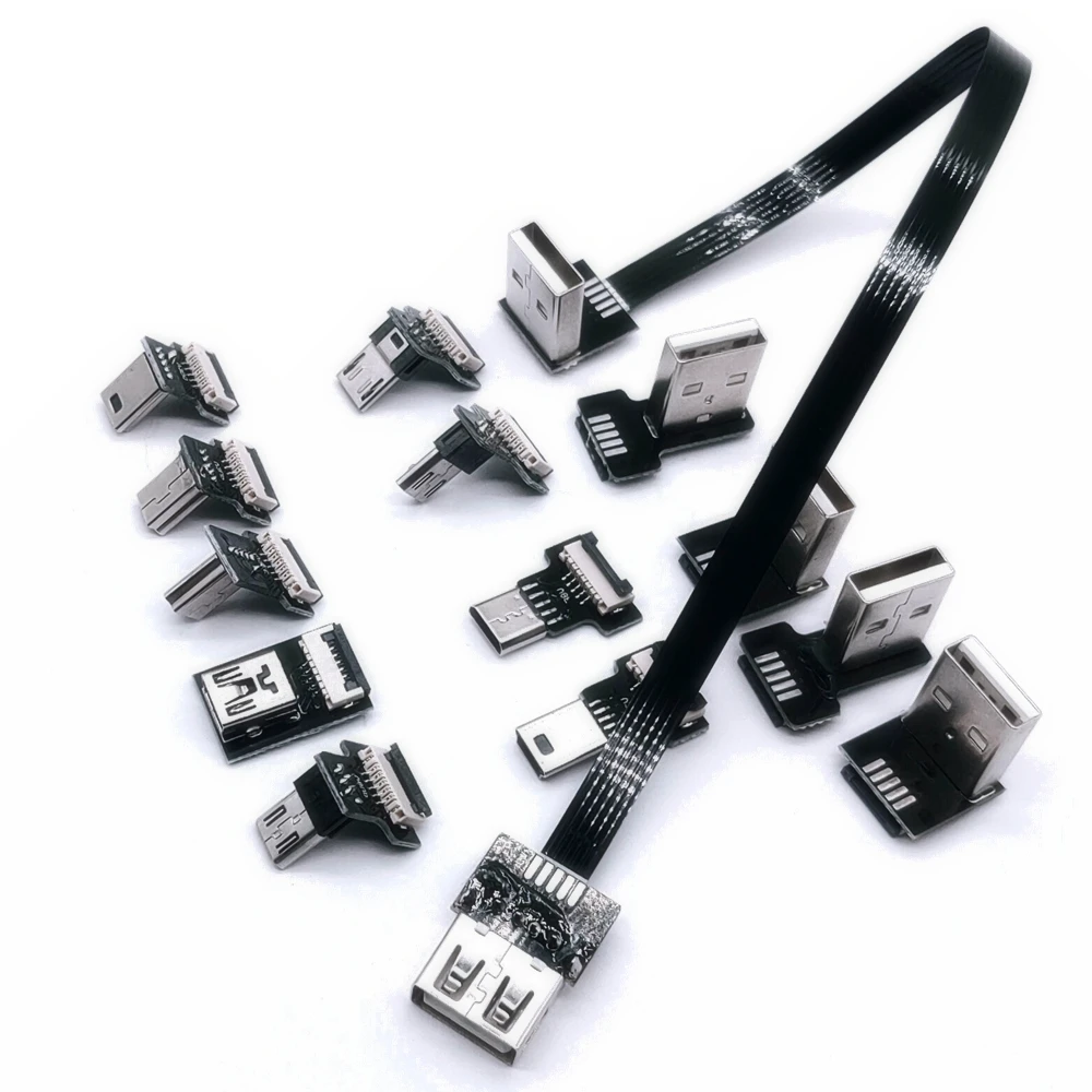 USB 2.0 Scattered Double Bend Android Data Cable Left and Right Bends Micro USB Data Cable Mobile Flat Matching Universal
USB 2.0 Scattered Double Bend Android Data Cable Left and Right Bends Micro USB Data Cable Mobile Flat Matching Universal