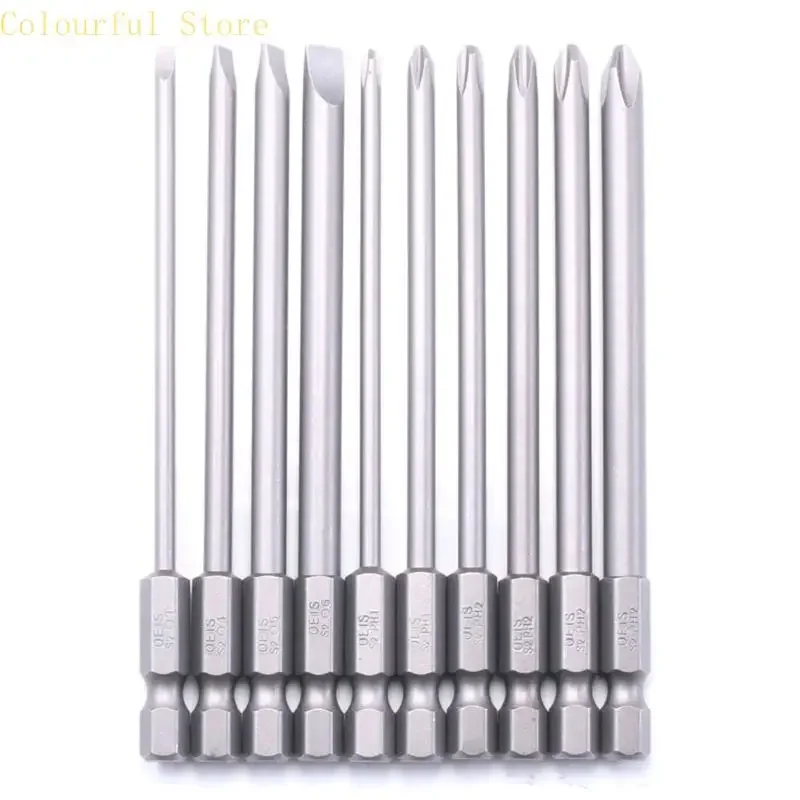 28GF High Durability 10pcs Screwdriver Bit 100mm Suitable For Slotted Crosshead Various Application Electric Tool Accessories
28GF High Durability 10pcs Screwdriver Bit 100mm Suitable For Slotted Crosshead Various Application Electric Tool Accessories