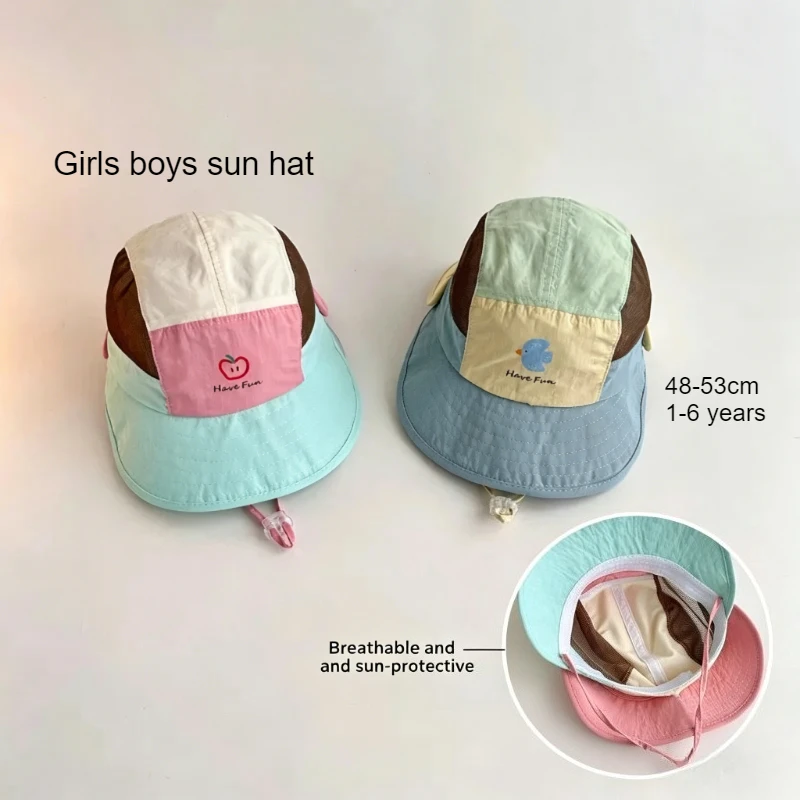 Baby Summer Breathable Mesh Bucket Hat 48-53cm 1-6 years Contrast Color Kids Sun Hat for Boys Girls Outdoor Travel Beach Cap
Baby Summer Breathable Mesh Bucket Hat 48-53cm 1-6 years Contrast Color Kids Sun Hat for Boys Girls Outdoor Travel Beach Cap
