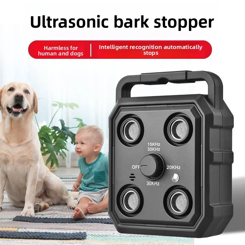 New Ultrasonic Stop Barker Dog Trainer Automatic Sound Control Anti-Barking Rechargeable Deterrent Device Pet Training Supplies
New Ultrasonic Stop Barker Dog Trainer Automatic Sound Control Anti-Barking Rechargeable Deterrent Device Pet Training Supplies