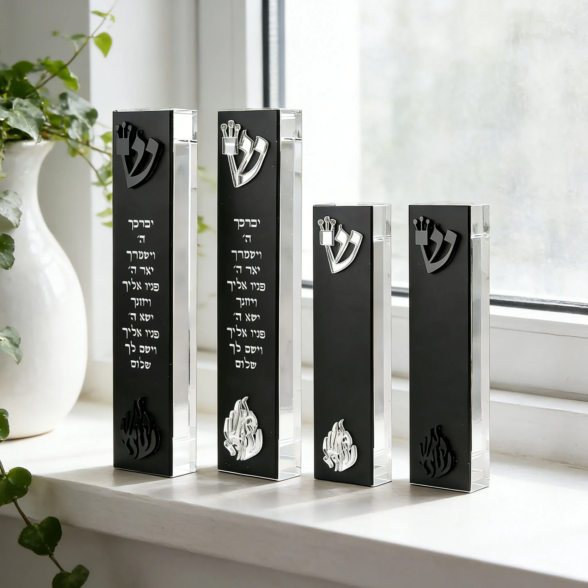 Personalized Judaica Gift New Home Jewish Gift Custom Modern Mezuzah Case Acrylic 3D Cut Jewish Mezuzah with Home Blessing
Personalized Judaica Gift New Home Jewish Gift Custom Modern Mezuzah Case Acrylic 3D Cut Jewish Mezuzah with Home Blessing