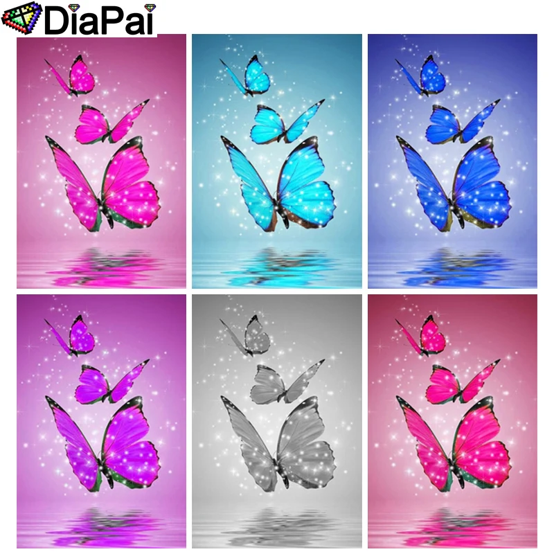 DIAPAI 5D DIY Diamond Painting 100% Full Square/Round Drill "Color butterfly" 3D Embroidery Cross Stitch Home Decor
DIAPAI 5D DIY Diamond Painting 100% Full Square/Round Drill "Color butterfly" 3D Embroidery Cross Stitch Home Decor