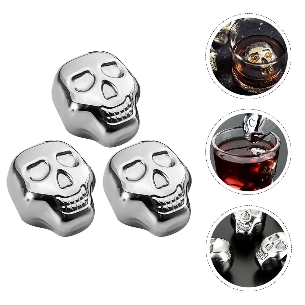 3Pcs Stainless Steel Skull Cooler for Whiskey Spirit Drinkers Reusable Smooth
3Pcs Stainless Steel Skull Cooler for Whiskey Spirit Drinkers Reusable Smooth