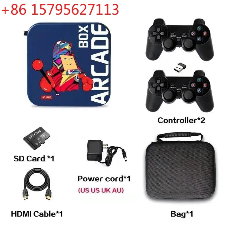 ArcadeBox TV game console set-top box, home game console box wireless bluetooth handle
ArcadeBox TV game console set-top box, home game console box wireless bluetooth handle