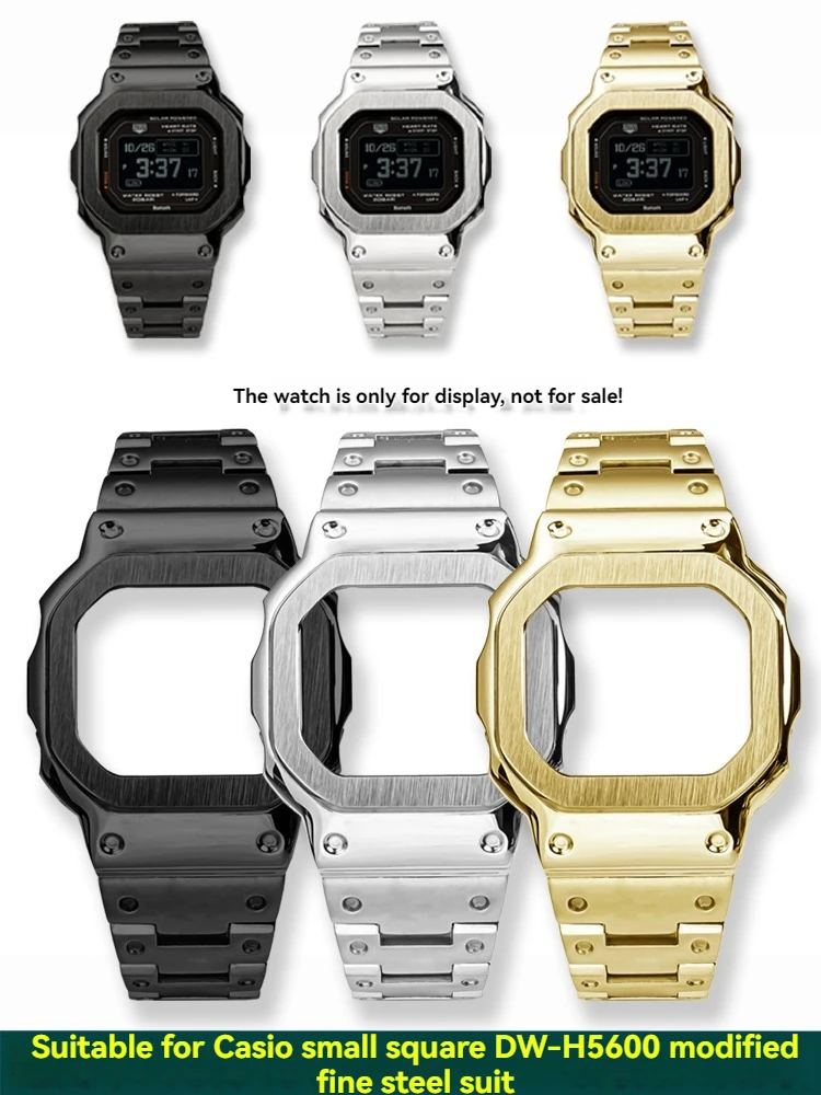 dw-h5600 Metal Watch strap+Watch case For Casio G-SHOCK DW-H5600 modify Stainless steel black gold Men's Watchband+case 18mm
dw-h5600 Metal Watch strap+Watch case For Casio G-SHOCK DW-H5600 modify Stainless steel black gold Men's Watchband+case 18mm