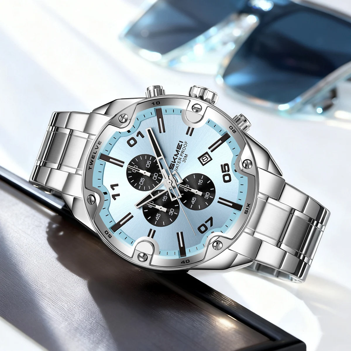 SKMEI 9387 Quartz Wristwatch Luxury Men Women Business Watch Fashion Timer 3 Bar Waterproof Sports Clock Date Countdown Display
SKMEI 9387 Quartz Wristwatch Luxury Men Women Business Watch Fashion Timer 3 Bar Waterproof Sports Clock Date Countdown Display
