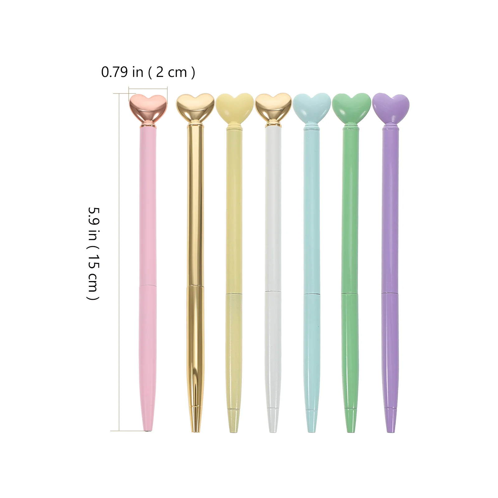 12Pcs Portable Metal Ballpoint Pens Creative Heart Shape Ergonomic Writing Pen Students School Office Daily Use Smooth
12Pcs Portable Metal Ballpoint Pens Creative Heart Shape Ergonomic Writing Pen Students School Office Daily Use Smooth