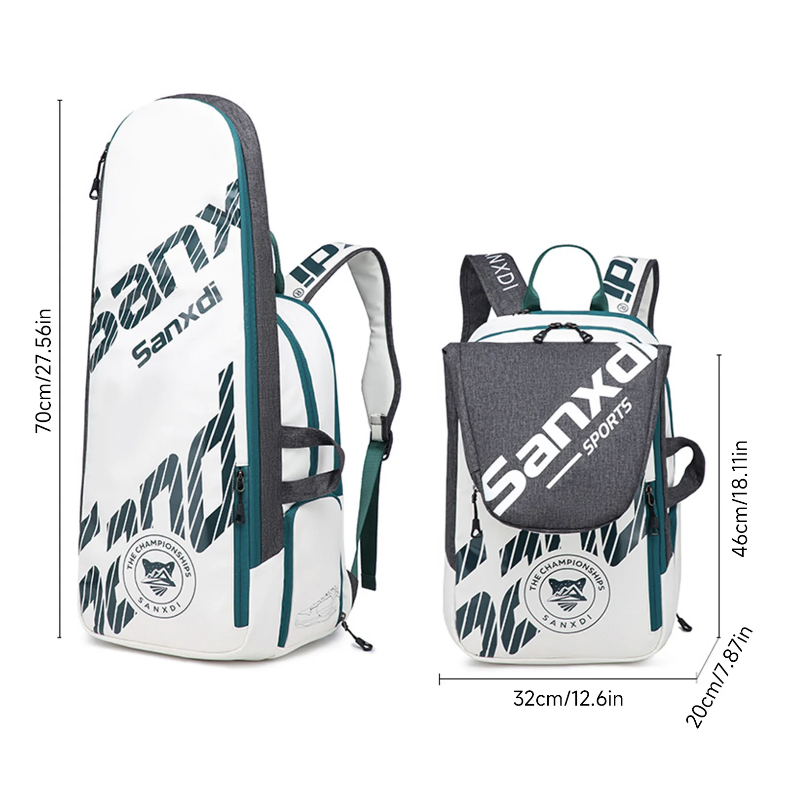 Badminton Backpack 3 Racket Tennis Backpack with Shoe Compartment Foldable Racket Holder Multi Pocket Lightweight Splashing
Badminton Backpack 3 Racket Tennis Backpack with Shoe Compartment Foldable Racket Holder Multi Pocket Lightweight Splashing