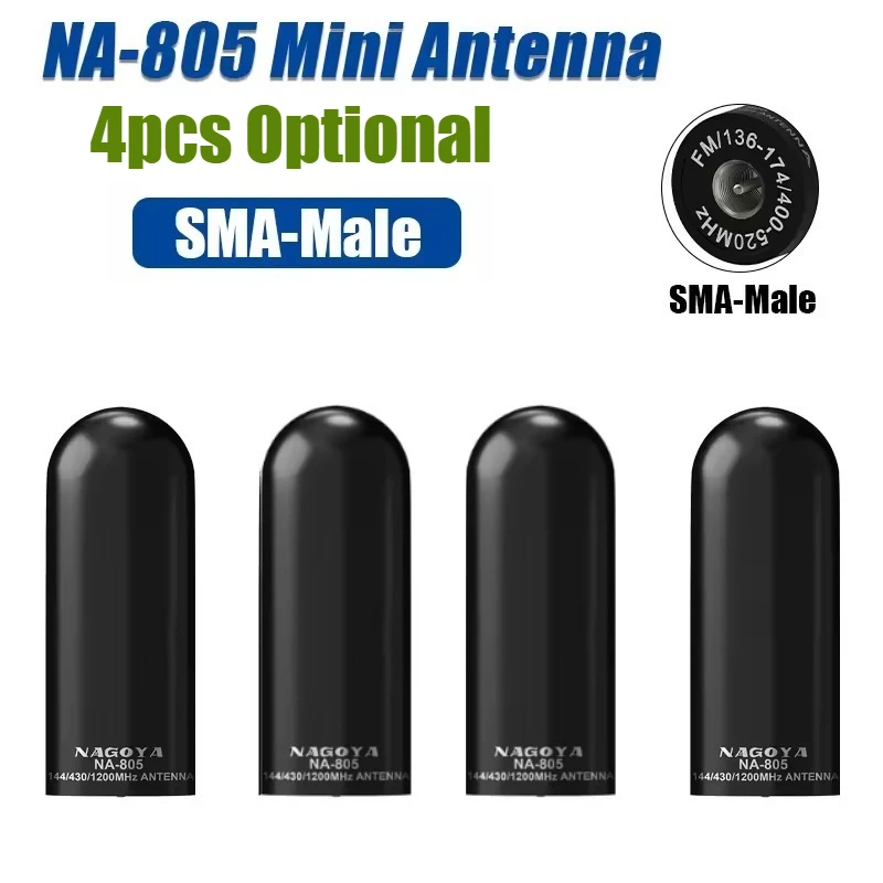 4pcs Original Nagoya NA-805 SMA-Male 4.5cm DUAL BAND 144/430 1200MHz Mini Antenna for TYT Yaesu PUXING Retevis BAOFENG Radios
4pcs Original Nagoya NA-805 SMA-Male 4.5cm DUAL BAND 144/430 1200MHz Mini Antenna for TYT Yaesu PUXING Retevis BAOFENG Radios