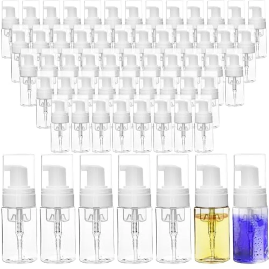 60 Pcs Mini Foam Pump Bottle Bulk 1 oz/ 30 ml Empty Travel Size Plastic Soap Foaming Bottles Small Clear Foaming Soap Dispenser
60 Pcs Mini Foam Pump Bottle Bulk 1 oz/ 30 ml Empty Travel Size Plastic Soap Foaming Bottles Small Clear Foaming Soap Dispenser