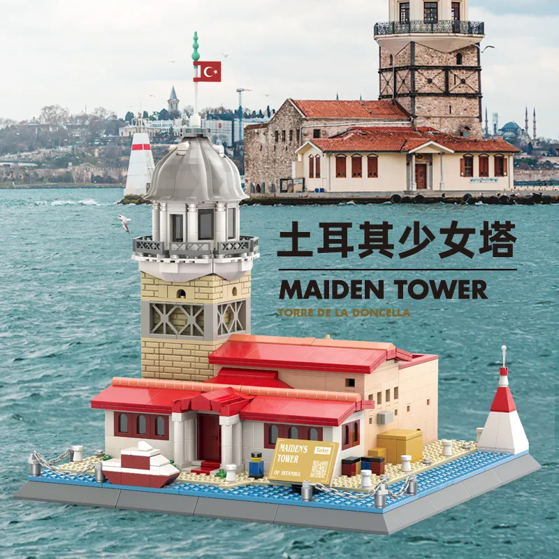 909pcs Turkish Istanbul Maiden's Tower World Famous Architecture Street View Building Blocks Toy Ornament 5229
909pcs Turkish Istanbul Maiden's Tower World Famous Architecture Street View Building Blocks Toy Ornament 5229
