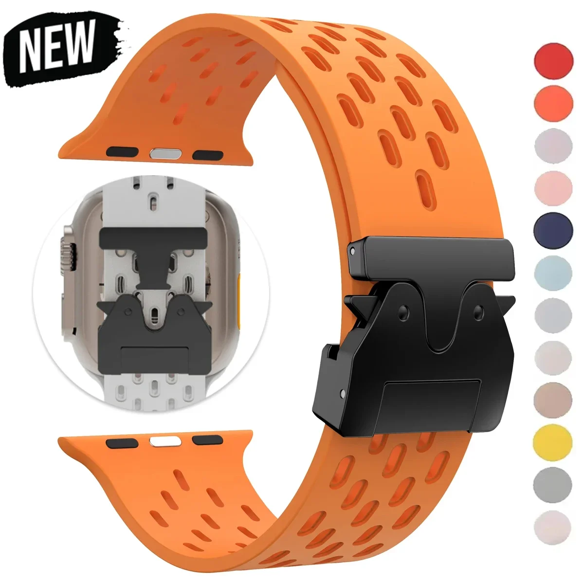 Силиконовый ремешок Breathe для Apple Watch Band s10 46 мм 44 45 42 мм Correa для IWatch Series 10 9 8 7 6 5 4 SE Ultra 2 49 мм Браслет
Силиконовый ремешок Breathe для Apple Watch Band s10 46 мм 44 45 42 мм Correa для IWatch Series 10 9 8 7 6 5 4 SE Ultra 2 49 мм Браслет
