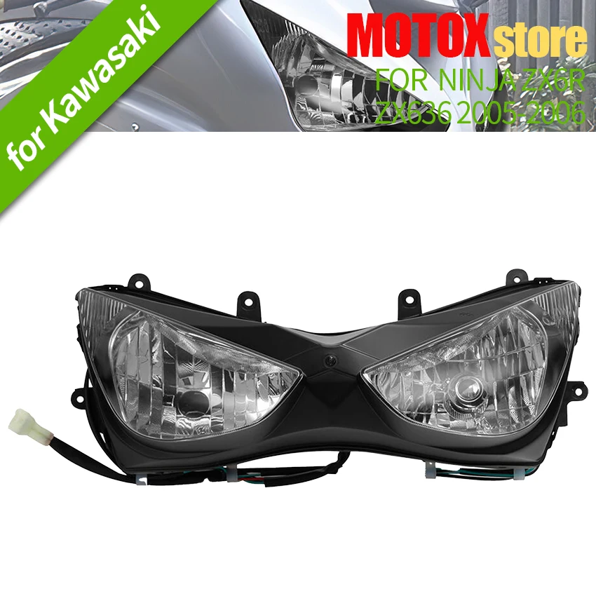 Motorcycle Headlight Assembly Fit For Kawasaki ZX6R ZX636 2005 - 2006 Headlamp Light
Motorcycle Headlight Assembly Fit For Kawasaki ZX6R ZX636 2005 - 2006 Headlamp Light