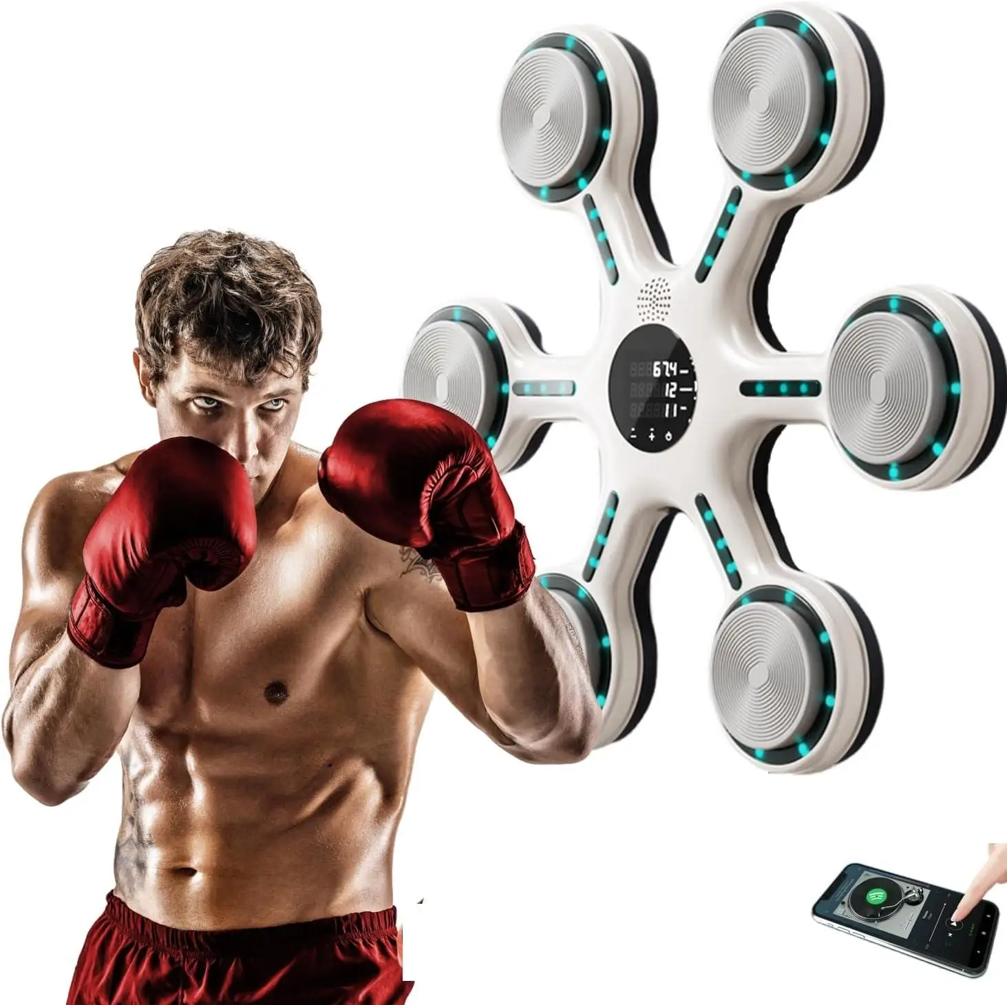 GX Music Smart Wall Mounted Punching Boxing Machine With Adjustment Speed Electronic Boxing Target for Adults Kids Home Gym
GX Music Smart Wall Mounted Punching Boxing Machine With Adjustment Speed Electronic Boxing Target for Adults Kids Home Gym
