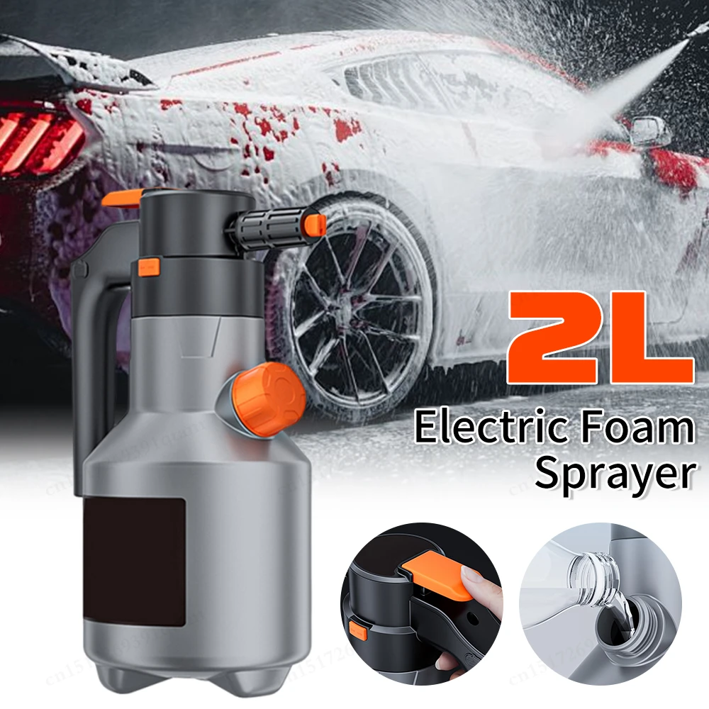 2L Electric Foam Sprayer Cordless Foaming Spray Battery Powered Rechargeable Multi-Function Automatic Mister Car Wash Accessorie
2L Electric Foam Sprayer Cordless Foaming Spray Battery Powered Rechargeable Multi-Function Automatic Mister Car Wash Accessorie