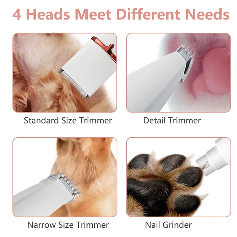 B17B Professional Silent Cat Dog Hair Trimmer Paws Nail Grinder Animal Foot Hair Cutter Remover USB Rechargeable Pet Grooming
B17B Professional Silent Cat Dog Hair Trimmer Paws Nail Grinder Animal Foot Hair Cutter Remover USB Rechargeable Pet Grooming