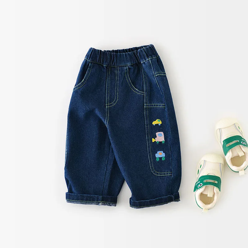 2025 New Spring Baby Jeans 0-3 Years Old Boys Casual Loose Denim Pants Cartoon Car Embroidery Toddler Pants Children's Trousers
2025 New Spring Baby Jeans 0-3 Years Old Boys Casual Loose Denim Pants Cartoon Car Embroidery Toddler Pants Children's Trousers