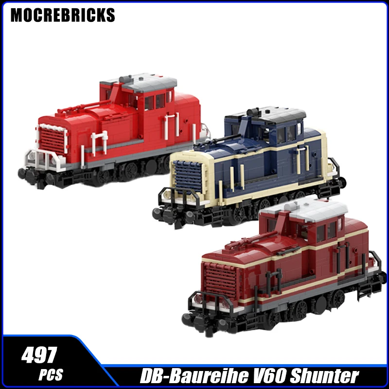 City Railway Train DB-Baureihe V60 Building Blocks Model Technical Steam Shunter Locomotive Bricks Toys Gifts for Children Boy
City Railway Train DB-Baureihe V60 Building Blocks Model Technical Steam Shunter Locomotive Bricks Toys Gifts for Children Boy