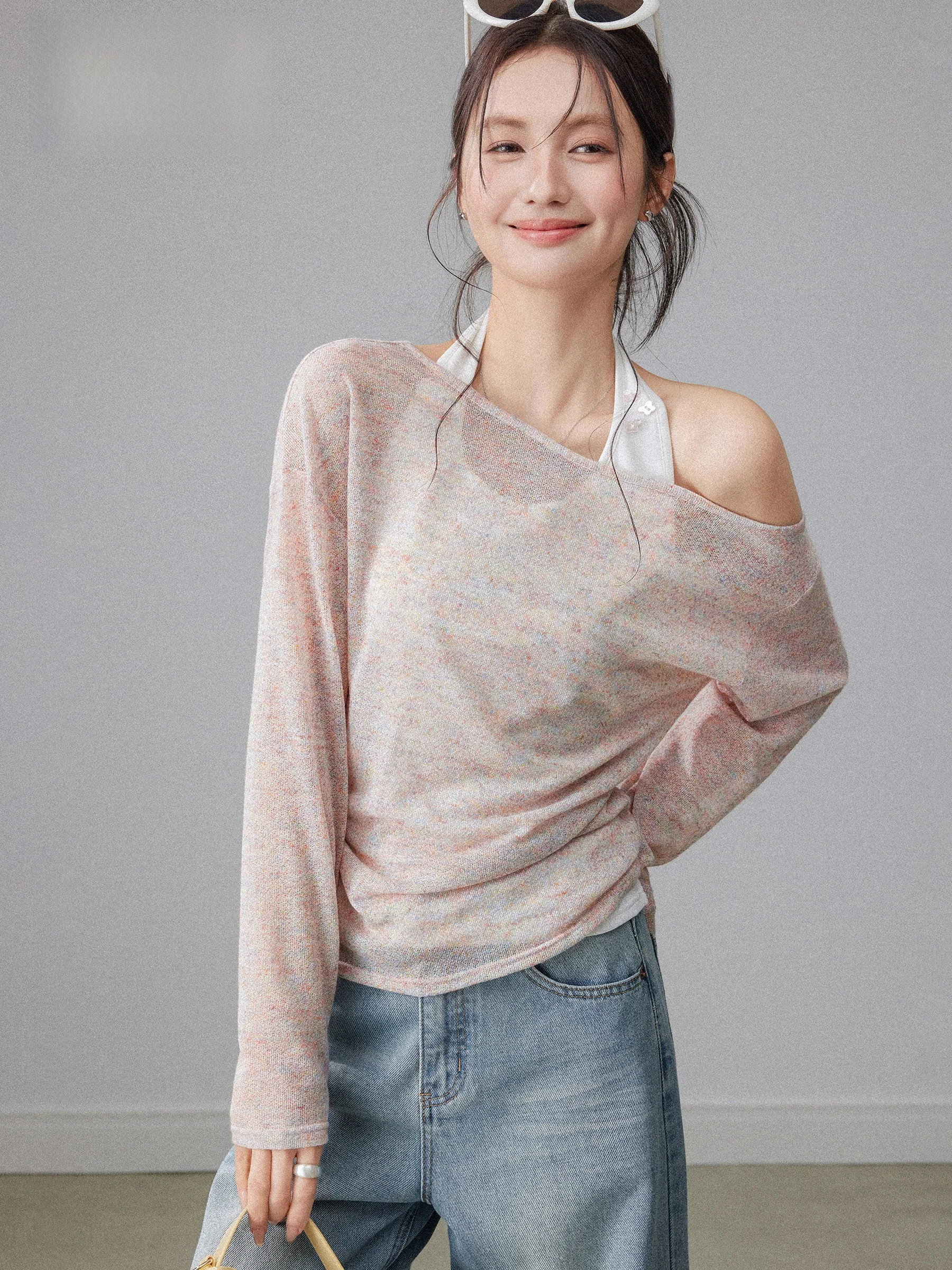 oulder Bared Long Sve Vest Top Women's Two Piece Set Hanging Ne Design Casual Sle Spring 2026 Skin Friendly Breathable
oulder Bared Long Sve Vest Top Women's Two Piece Set Hanging Ne Design Casual Sle Spring 2026 Skin Friendly Breathable