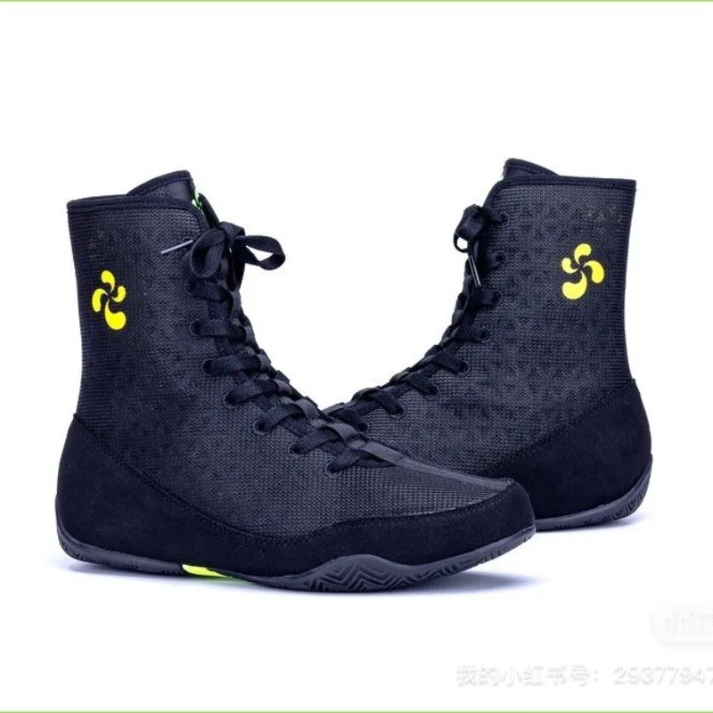 Professional Wrestling Boots for Men Breathable Gym Training Shoe Non-Slip Fighting Shoes for Men High Top Boxing Shoe for Men
Professional Wrestling Boots for Men Breathable Gym Training Shoe Non-Slip Fighting Shoes for Men High Top Boxing Shoe for Men