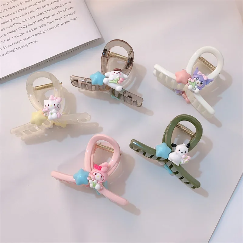 HelloKitty Shark Clip Sanrio Anime Kuromi Mymelody Cinnamoroll Kawaii Hairpin Hair Accessories Cartoon Cute Child Birthday Gift
HelloKitty Shark Clip Sanrio Anime Kuromi Mymelody Cinnamoroll Kawaii Hairpin Hair Accessories Cartoon Cute Child Birthday Gift