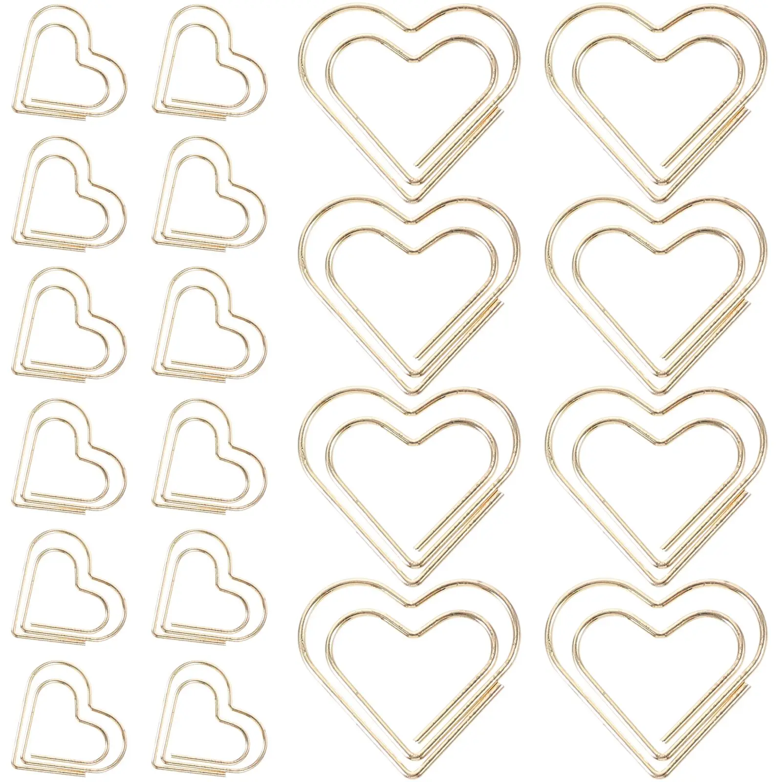50pcs Heart Shaped Paper Clips Cute Small Golden Office Supplies Document Organizer Decorative Metal Stationery Gifts
50pcs Heart Shaped Paper Clips Cute Small Golden Office Supplies Document Organizer Decorative Metal Stationery Gifts