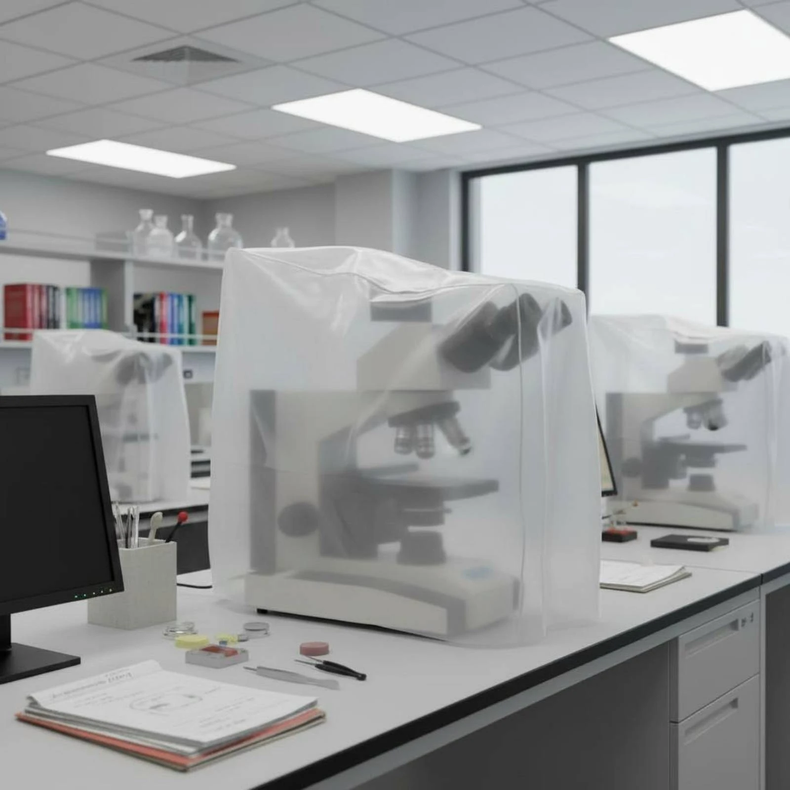 Microscope Dust Cover Reusable Shielded Microscope Cover Laboratory Accessory Portable Anti-Oil for Laboratory, Research Room
Microscope Dust Cover Reusable Shielded Microscope Cover Laboratory Accessory Portable Anti-Oil for Laboratory, Research Room