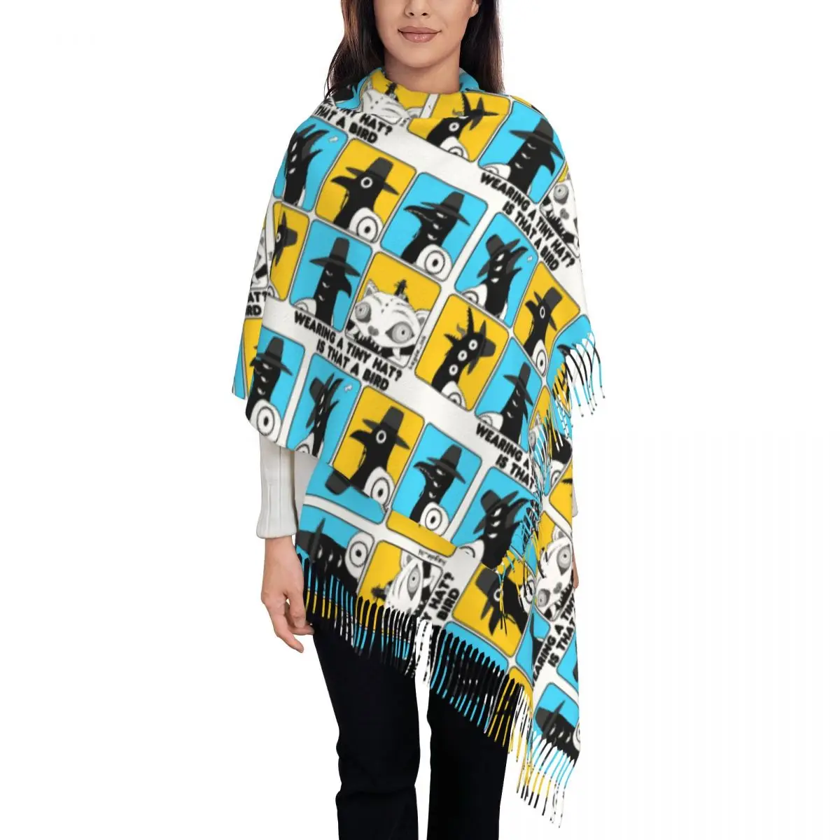 Шарф с кисточкой — это птица в крошечной шляпе Большая зимняя осенняя шаль с запахом KPop Охотники на демонов Повседневная одежда Кашемировый шарф
Шарф с кисточкой — это птица в крошечной шляпе Большая зимняя осенняя шаль с запахом KPop Охотники на демонов Повседневная одежда Кашемировый шарф