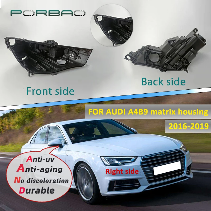 Корпус фары базовый пластик черный для Audi A4B9 матрица 2016 2017 2018 2019 абажур объектив лампа задняя крышка Замена Ремонт
Корпус фары базовый пластик черный для Audi A4B9 матрица 2016 2017 2018 2019 абажур объектив лампа задняя крышка Замена Ремонт