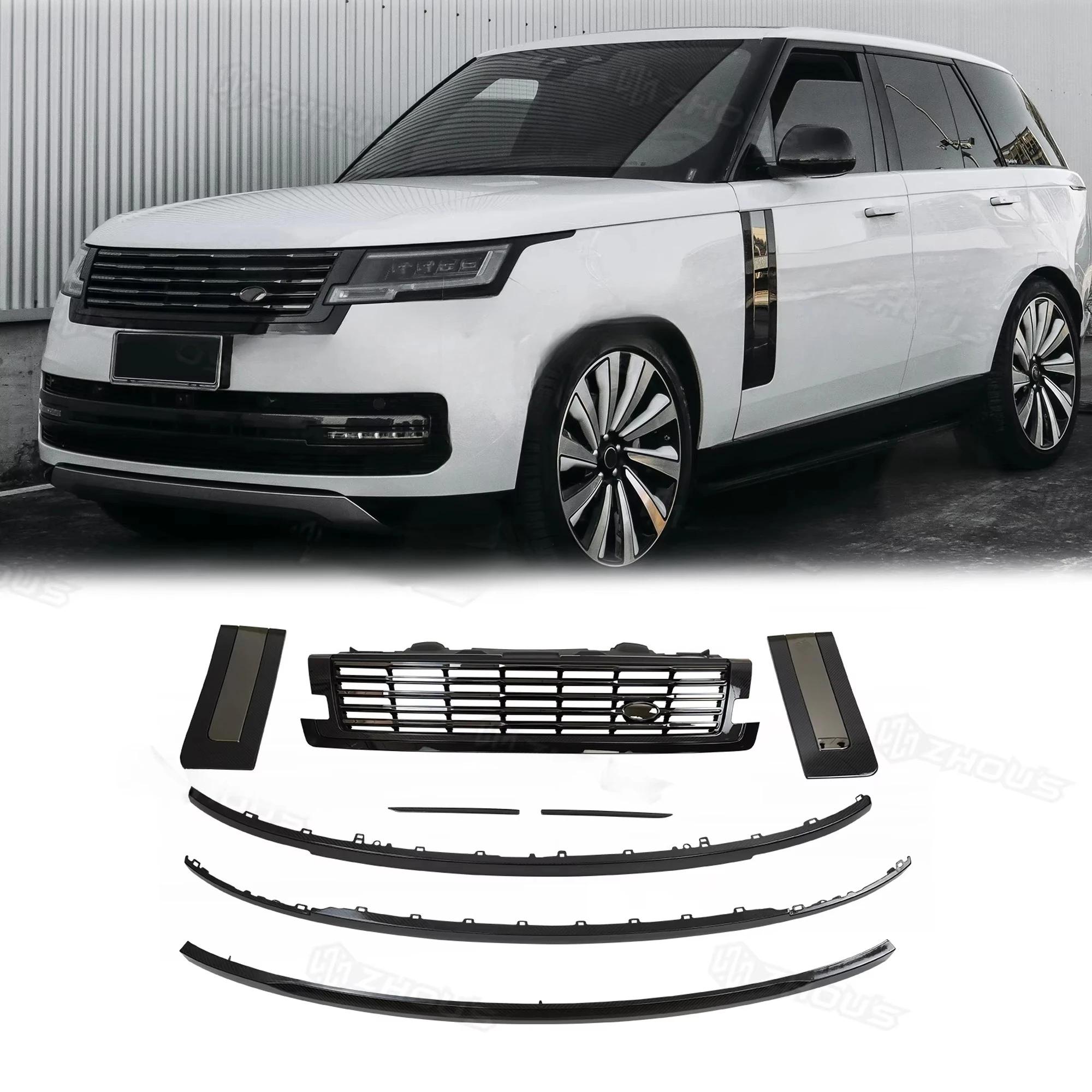 Auto Parts Car Conversion Kit Side Venr Front Bumper Trim Front Grille Car Carbon Fibre Bodykit for Range Rover 2023custom
Auto Parts Car Conversion Kit Side Venr Front Bumper Trim Front Grille Car Carbon Fibre Bodykit for Range Rover 2023custom