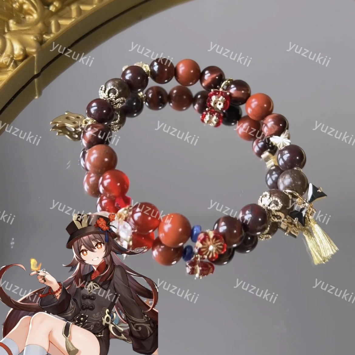 Anime Genshin Impact Hu Tao Cosplay Beaded Bracelet Cartoon Bead Bracelets Natural Crystal Hand Chain Garniture Xmas Gift
Anime Genshin Impact Hu Tao Cosplay Beaded Bracelet Cartoon Bead Bracelets Natural Crystal Hand Chain Garniture Xmas Gift