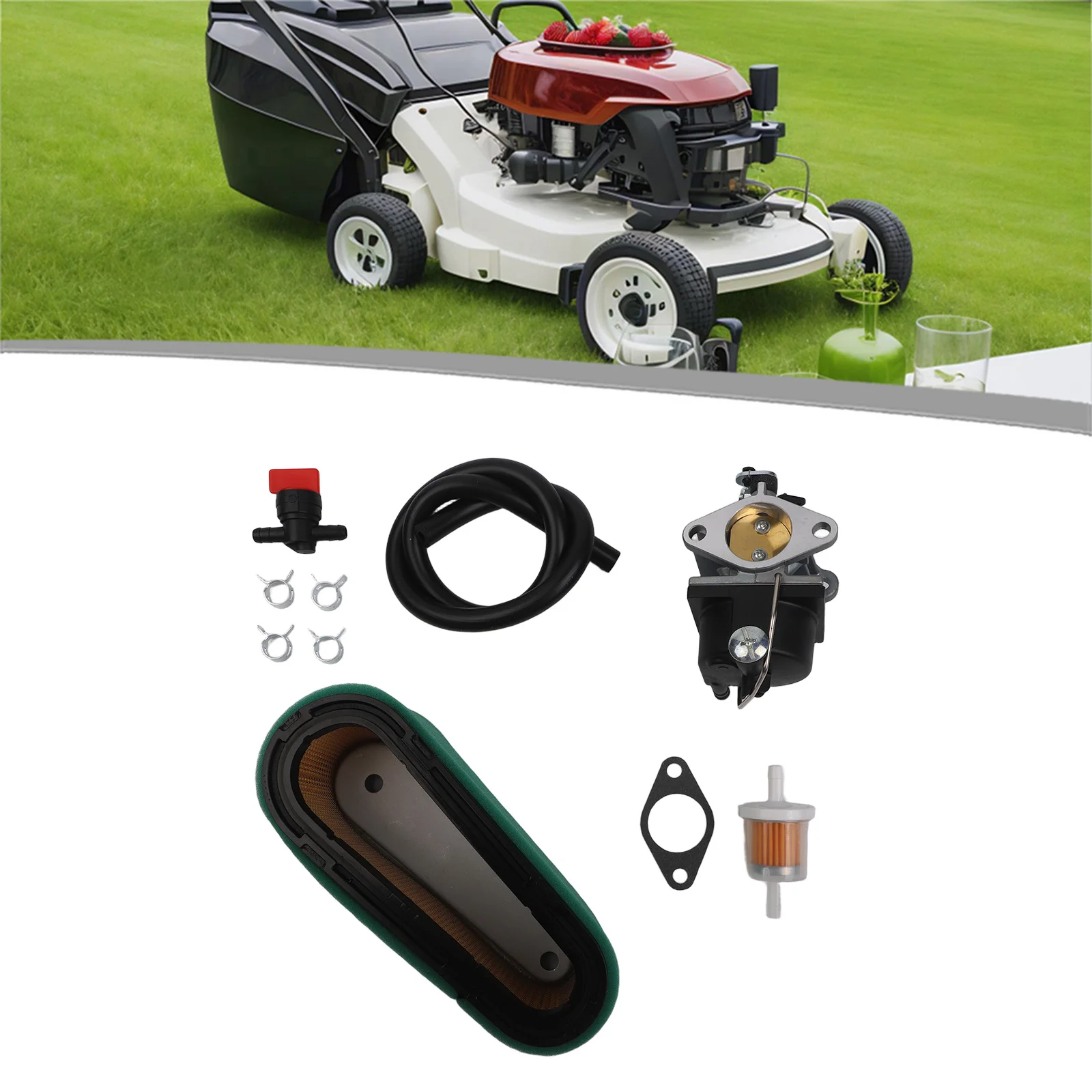 Complete Carburetor Kit for OHV125 OHV130 OVH135 Includes Fuel Pipe Shutoff Valve and Air Filter for Reliable Operation
Complete Carburetor Kit for OHV125 OHV130 OVH135 Includes Fuel Pipe Shutoff Valve and Air Filter for Reliable Operation