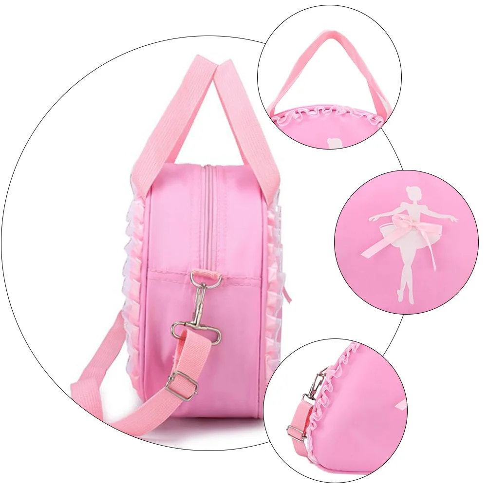 Dance Bag Kids Practical Lightweight Comfortable Oxford Cloth Ballerina Lace Design Zipper Storage Outdoor Pink
Dance Bag Kids Practical Lightweight Comfortable Oxford Cloth Ballerina Lace Design Zipper Storage Outdoor Pink