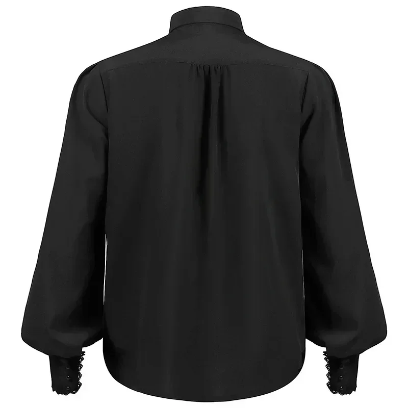 MensHalloween Costume Clothing Chemise Black Pirate Shirt Vampire Renaissance Victorian Steampunk Gothic Ruffled Medieval Shirt
MensHalloween Costume Clothing Chemise Black Pirate Shirt Vampire Renaissance Victorian Steampunk Gothic Ruffled Medieval Shirt