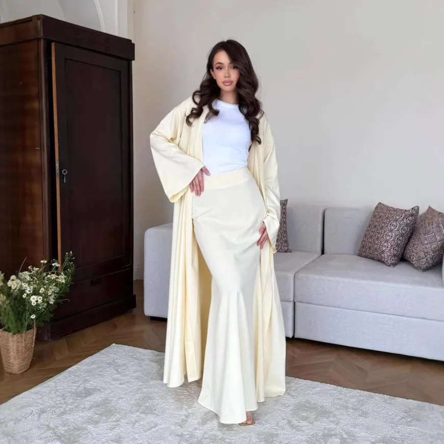 Eid Skirt Suit Women Cardigan Robe Skirts 2 Piece Sets Muslim Abayas Ensemble Ramadan Morocco Dubai Party Islam Outfits 2026
Eid Skirt Suit Women Cardigan Robe Skirts 2 Piece Sets Muslim Abayas Ensemble Ramadan Morocco Dubai Party Islam Outfits 2026