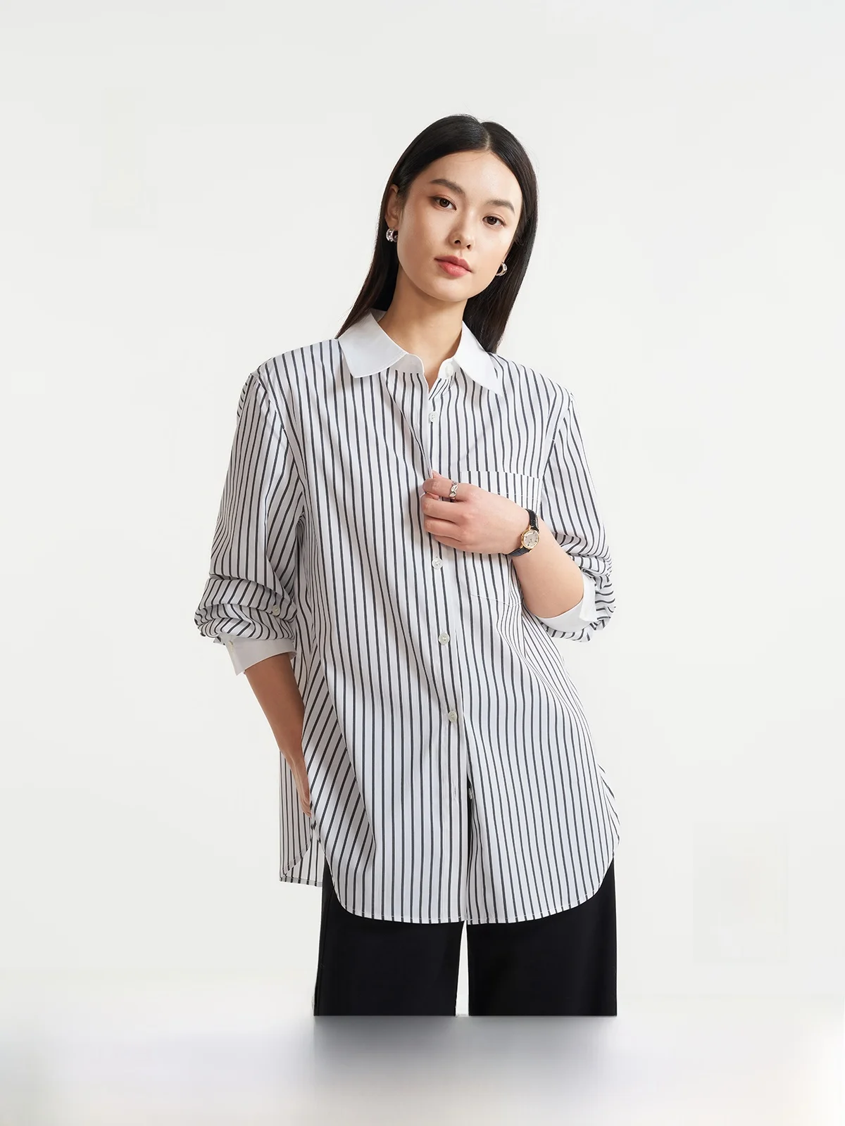 High Densi Long Staple Cotton Color Woven Striped irt Silk Fini Smooth Anti Wrinkle Tailoring Casual Women's irt
High Densi Long Staple Cotton Color Woven Striped irt Silk Fini Smooth Anti Wrinkle Tailoring Casual Women's irt