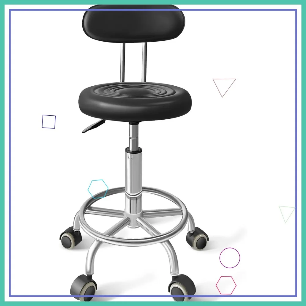 Adjustable Swivel Barstool with Footrest, PU Leather Chair for Home Office Pub Restaurant Use
Adjustable Swivel Barstool with Footrest, PU Leather Chair for Home Office Pub Restaurant Use