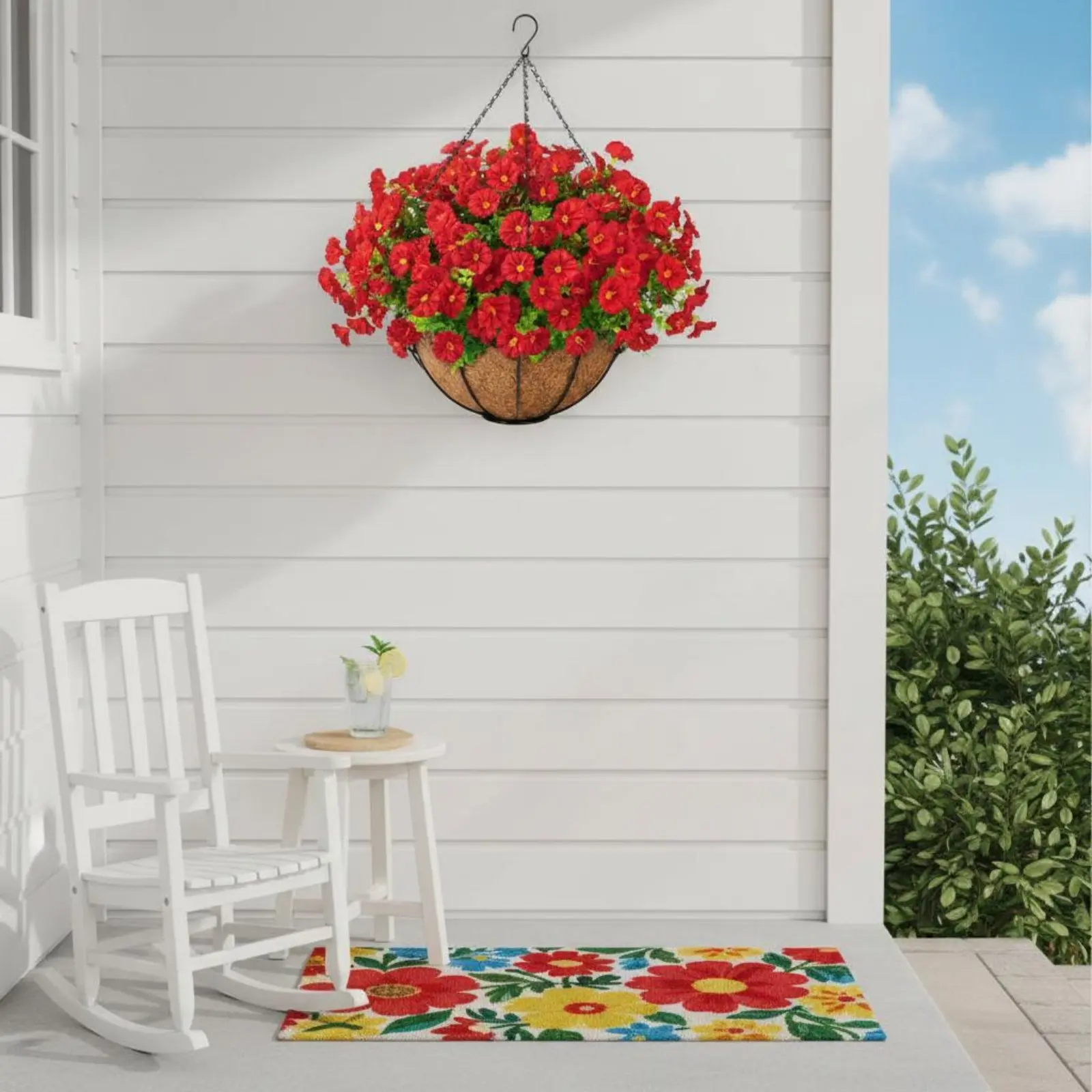 Artificial Hanging Flower Basket No Maintenance Fake Flower Hanging Planter House Decoration Weather Resistant Lively Hues
Artificial Hanging Flower Basket No Maintenance Fake Flower Hanging Planter House Decoration Weather Resistant Lively Hues