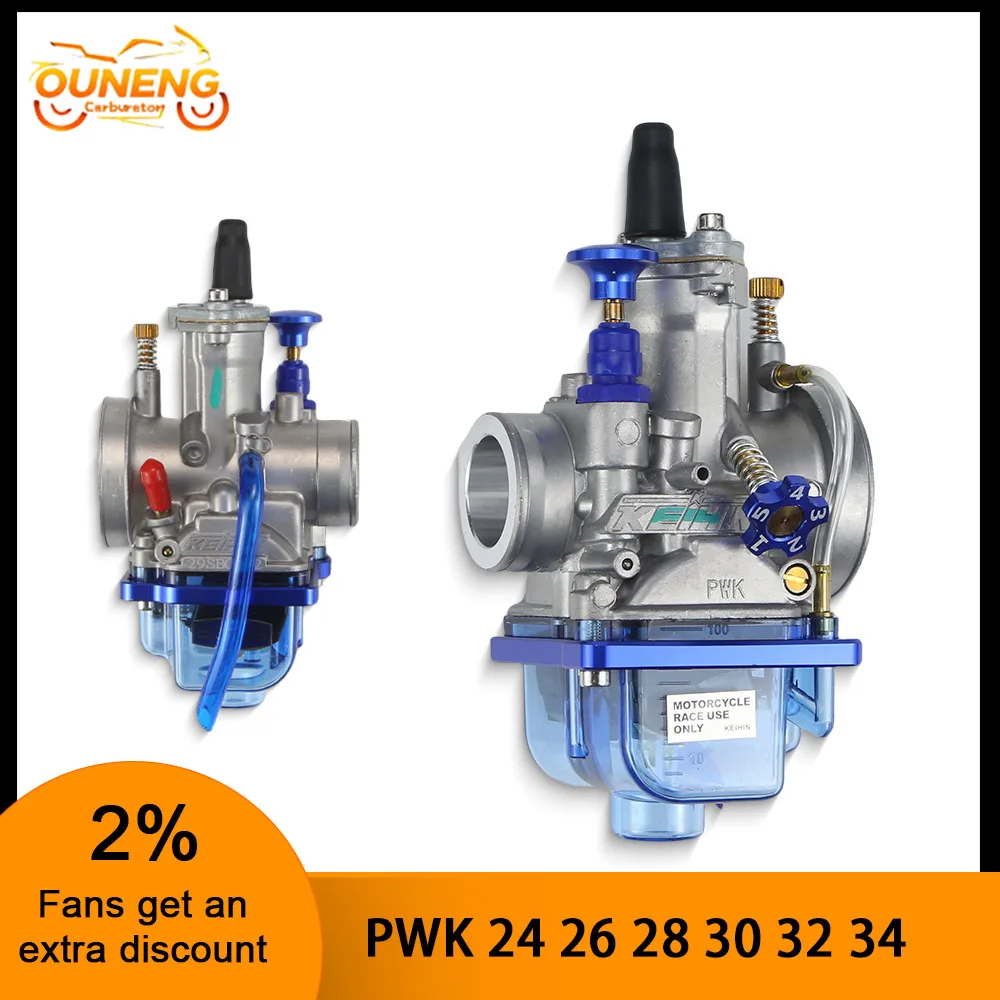 Universal Racing Carburetor With Power Jet Blue Bowl For KEIHIN KOSO OKO PWK 24 26 28 30 32 34mm 2T 4T Scooter ATV Dirt Bike
Universal Racing Carburetor With Power Jet Blue Bowl For KEIHIN KOSO OKO PWK 24 26 28 30 32 34mm 2T 4T Scooter ATV Dirt Bike