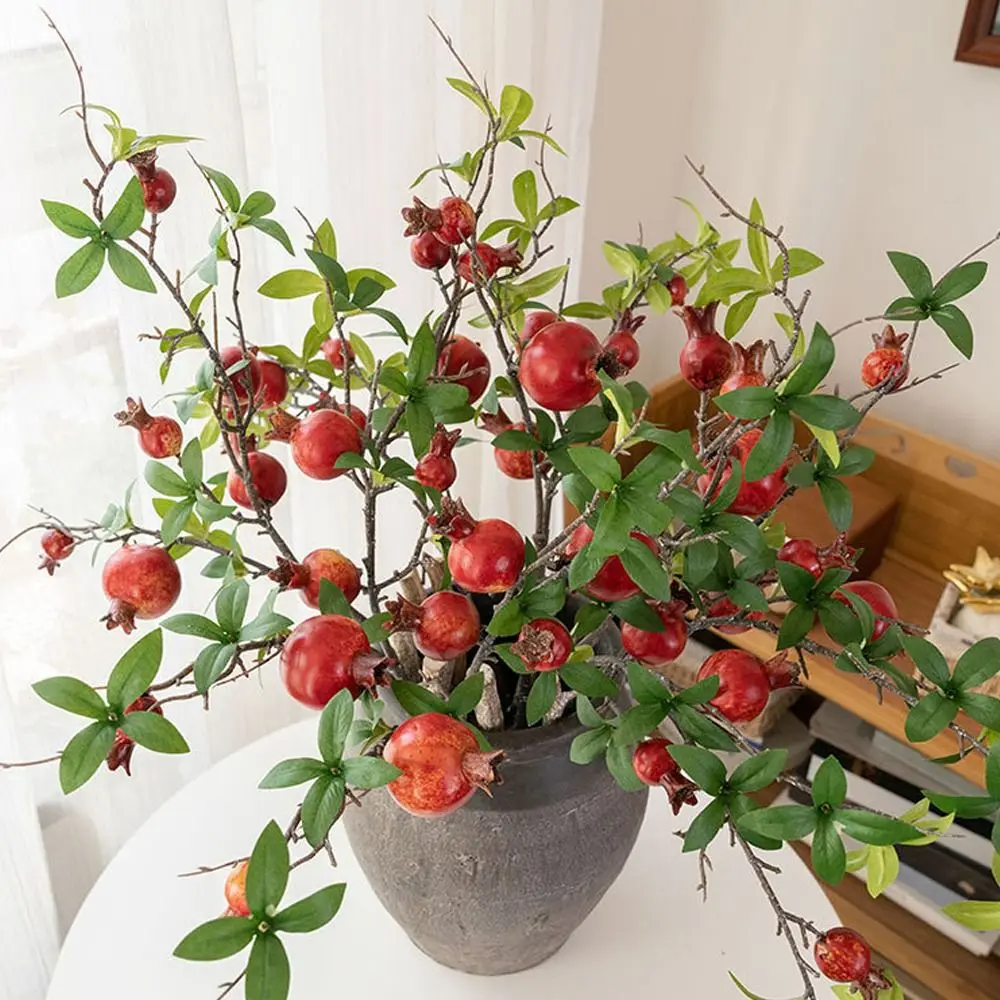 6-Fruit Artificial Pomegranate Branches Realistic Plastic Simulation Pomegranate Fruit Handmade Elegant Fake Plants
6-Fruit Artificial Pomegranate Branches Realistic Plastic Simulation Pomegranate Fruit Handmade Elegant Fake Plants