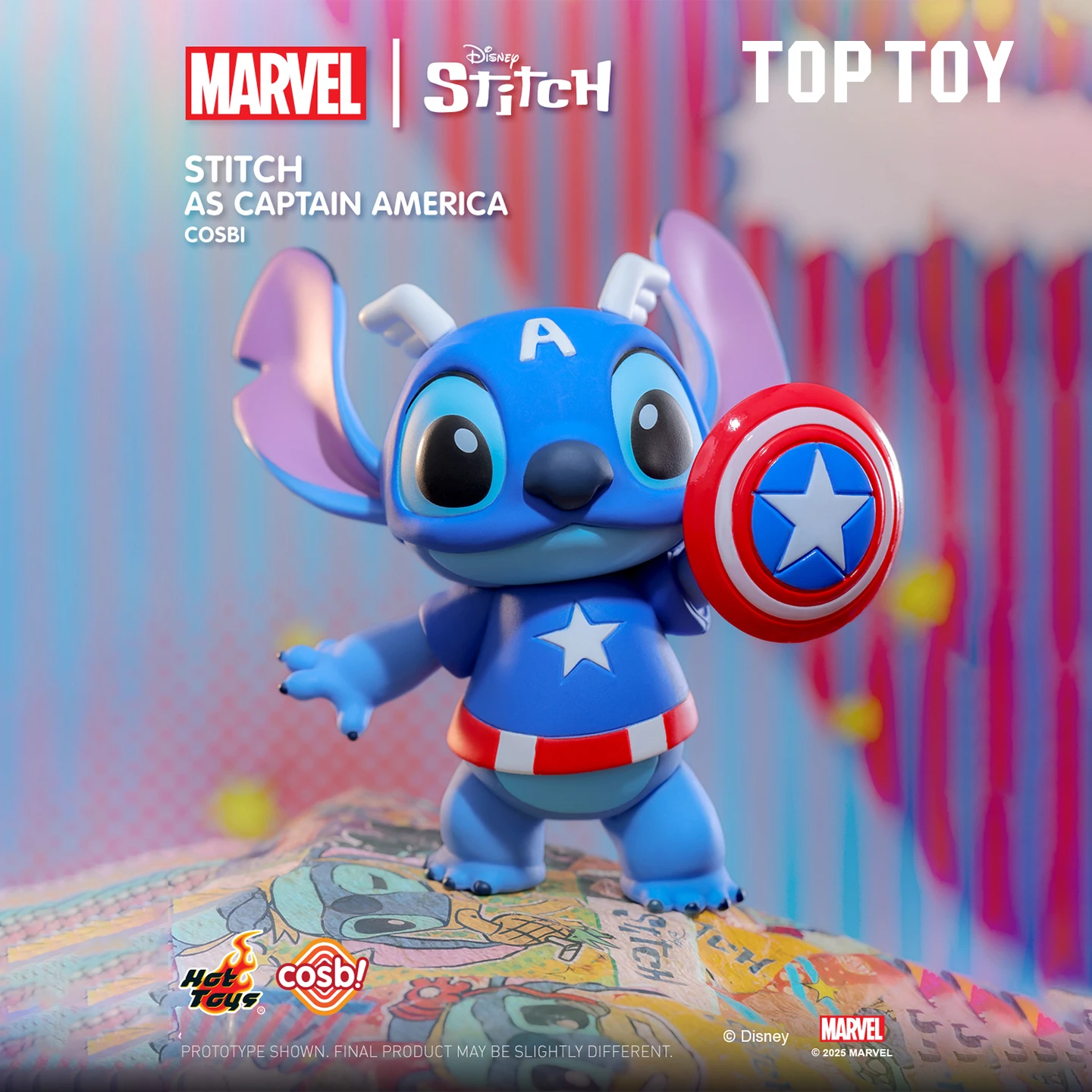 Toptoy Marvel X Stitch Cosbi Mini Doll Blind Box - Коллекционная игрушка Cute Mood Puppy, идеальный подарок на день рождения для детей и коллекционеров 
Toptoy Marvel X Stitch Cosbi Mini Doll Blind Box - Коллекционная игрушка Cute Mood Puppy, идеальный подарок на день рождения для детей и коллекционеров