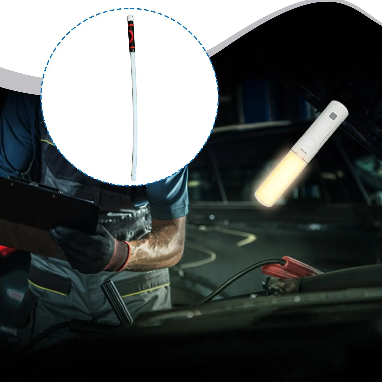 LED Flashlight Sticks Rechargeable Handheld flashlights Work Bench Work Lights Flexible LED Lights Bendable for Grill Automotive
LED Flashlight Sticks Rechargeable Handheld flashlights Work Bench Work Lights Flexible LED Lights Bendable for Grill Automotive