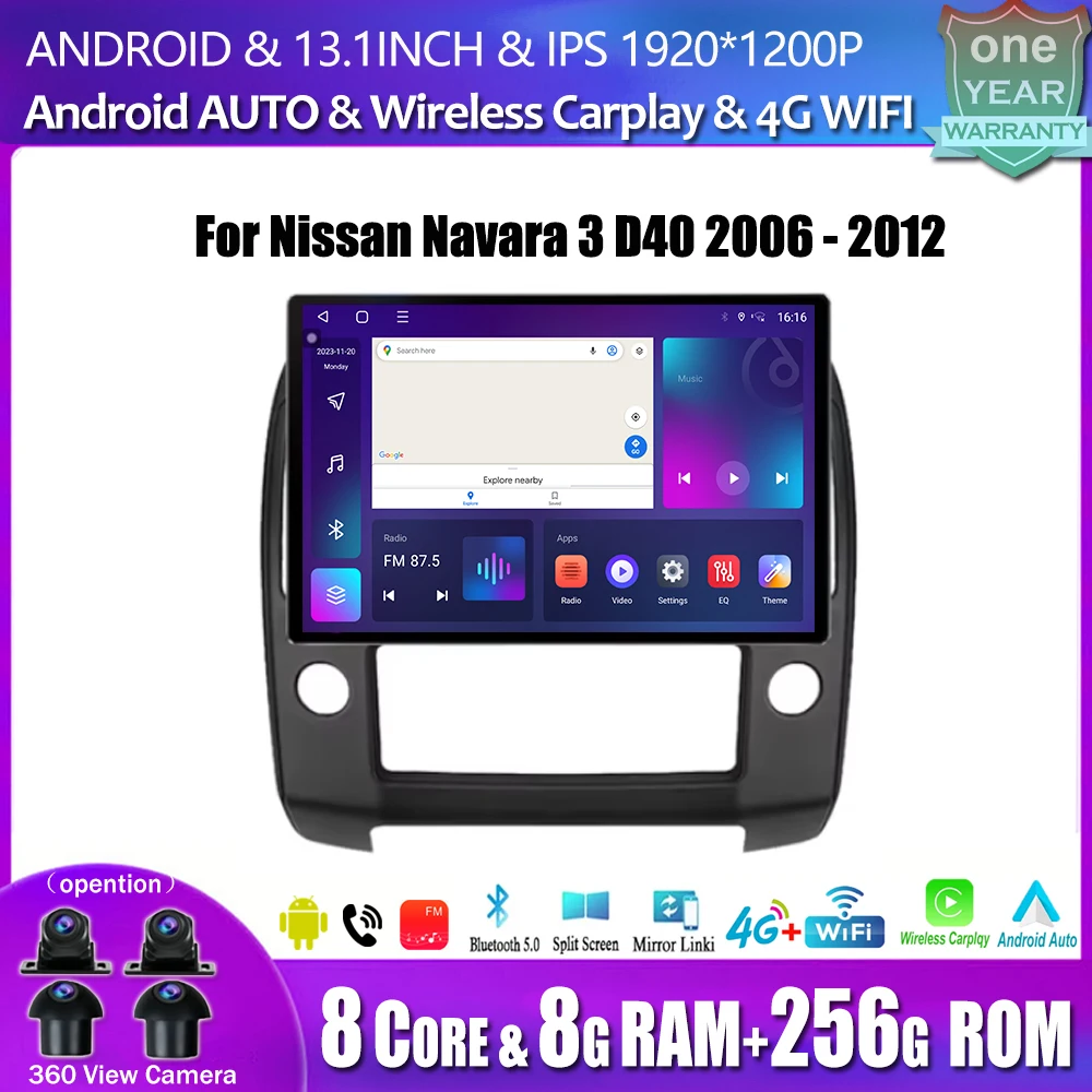 Android OS Car Radio For Nissan Navara 3 D40 2006 - 2012 Multimedia Player GPS Navigation Bluetooth Wireless Carplay WIFI Tools
Android OS Car Radio For Nissan Navara 3 D40 2006 - 2012 Multimedia Player GPS Navigation Bluetooth Wireless Carplay WIFI Tools