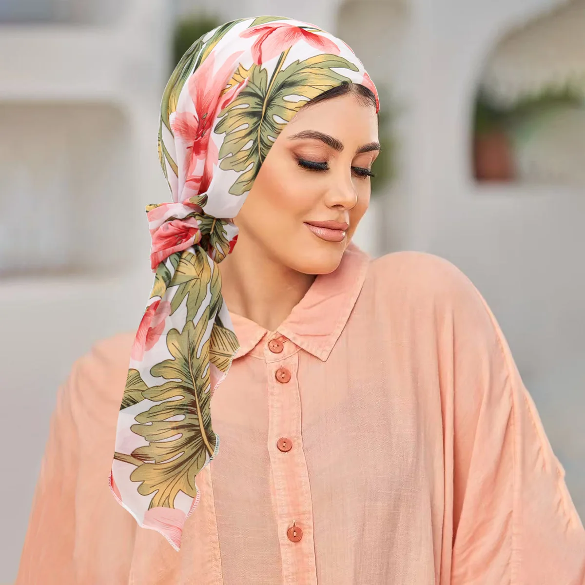 Versatile printed women's hat mousse pullover hat floral cloth headband combination set headscarf hat breathable and comfortable
Versatile printed women's hat mousse pullover hat floral cloth headband combination set headscarf hat breathable and comfortable