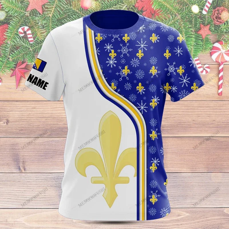 Custom Name Bosnia Christmas Tees Outdoor Loose Sportswear Men's Fashion T-shirts Boys Oversized Short Sleeves Tops
Custom Name Bosnia Christmas Tees Outdoor Loose Sportswear Men's Fashion T-shirts Boys Oversized Short Sleeves Tops