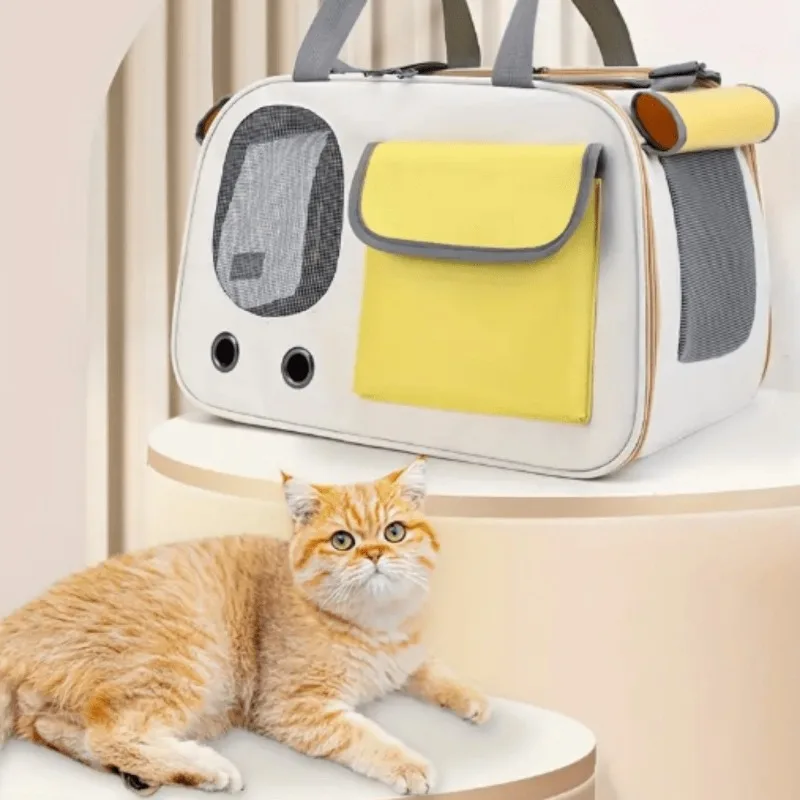 Portable Pet Bag Large Capacity Single-shoulder Breathable Cat Backpack for Going Out
Portable Pet Bag Large Capacity Single-shoulder Breathable Cat Backpack for Going Out
